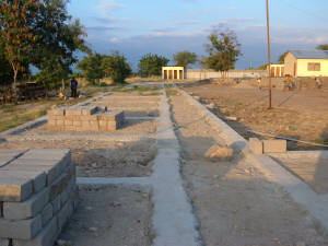 Click for full size image of foundation for second half of dorm